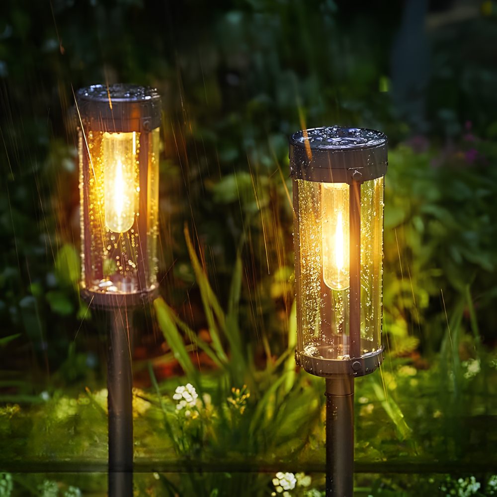 Solar Garden Pathway Lights | LED Outdoor Stakes | Qonforta