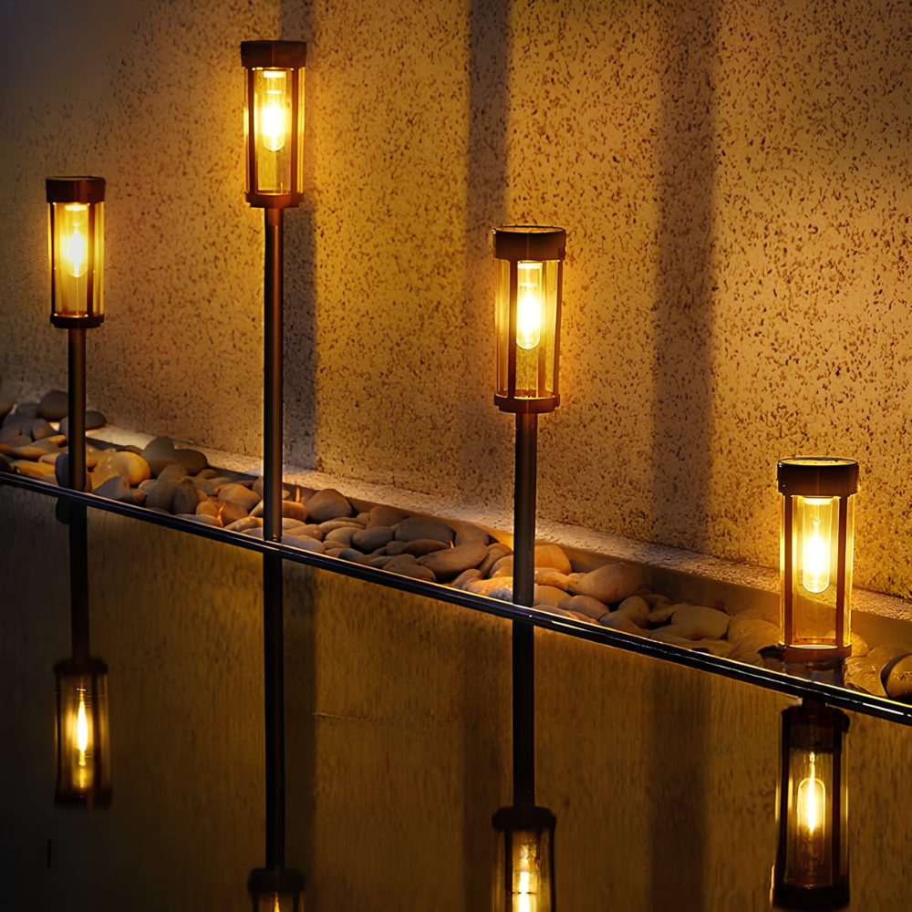Solar Garden Pathway Lights | LED Outdoor Stakes | Qonforta