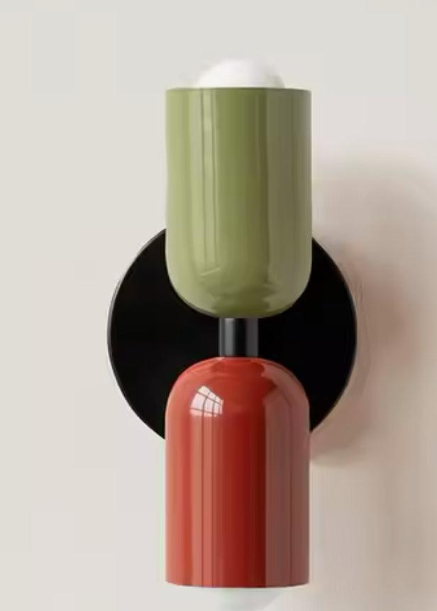 Metal Wall Sconce 2-Light Macaron – 13 Color Combos | Qonforta