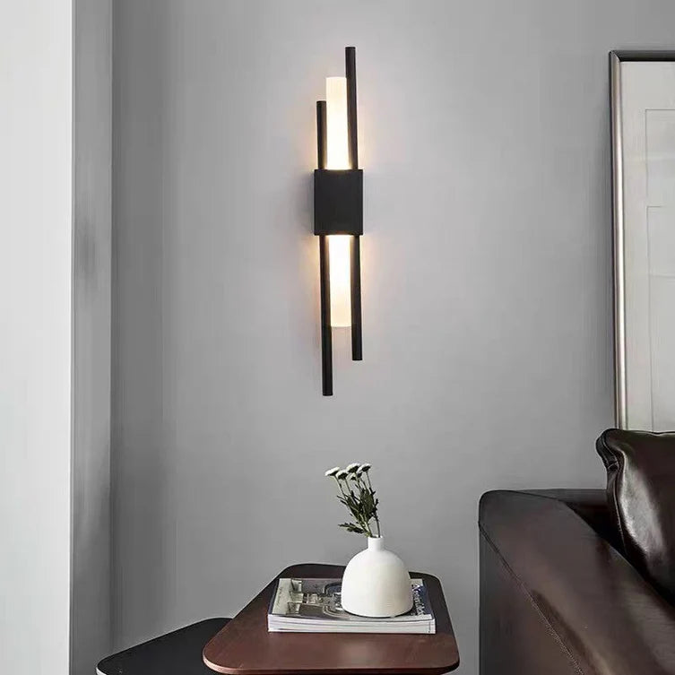 Modern Gold LED Wall Sconce | 3 Light Modes | Qonforta
