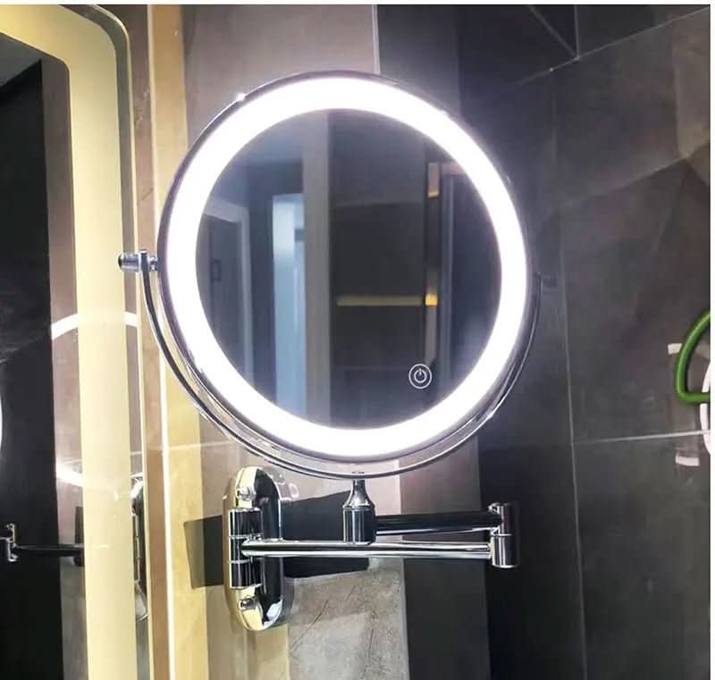 LED Magnifying Mirror Rechargeable | Touch Control Vanity Mirror | Qonforta
