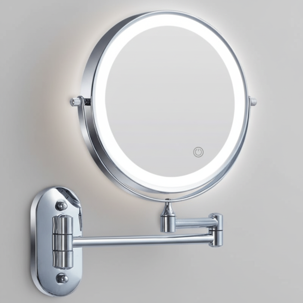 LED Magnifying Mirror Rechargeable | Touch Control Vanity Mirror | Qonforta