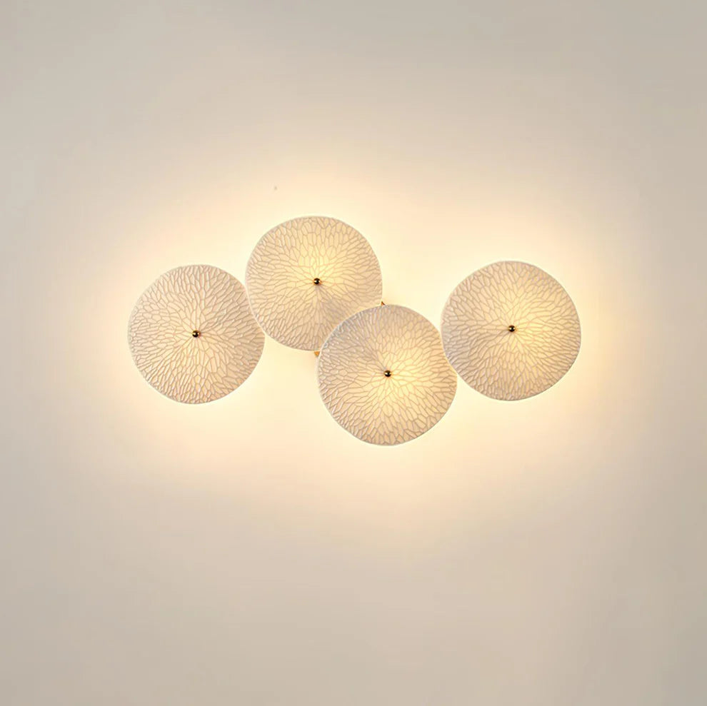 Lotus Petal Ceramic Wall Light | 4, 6 & 8 Heads | Qonforta