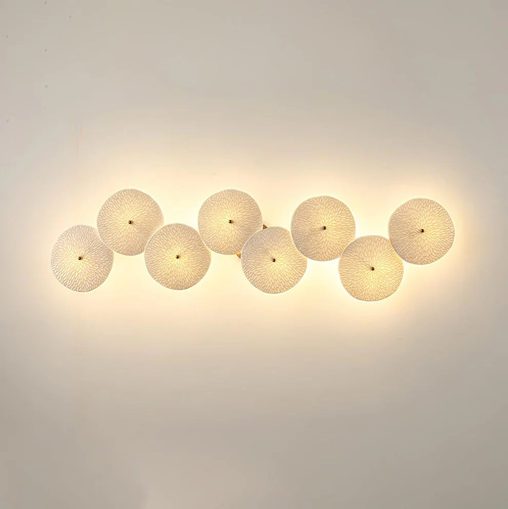 Lotus Petal Ceramic Wall Light | 4, 6 & 8 Heads | Qonforta