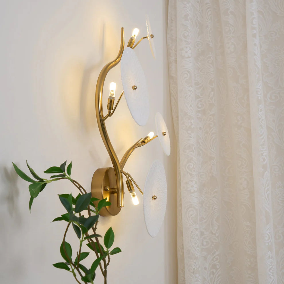 Lotus Petal Ceramic Wall Light | 4, 6 & 8 Heads | Qonforta