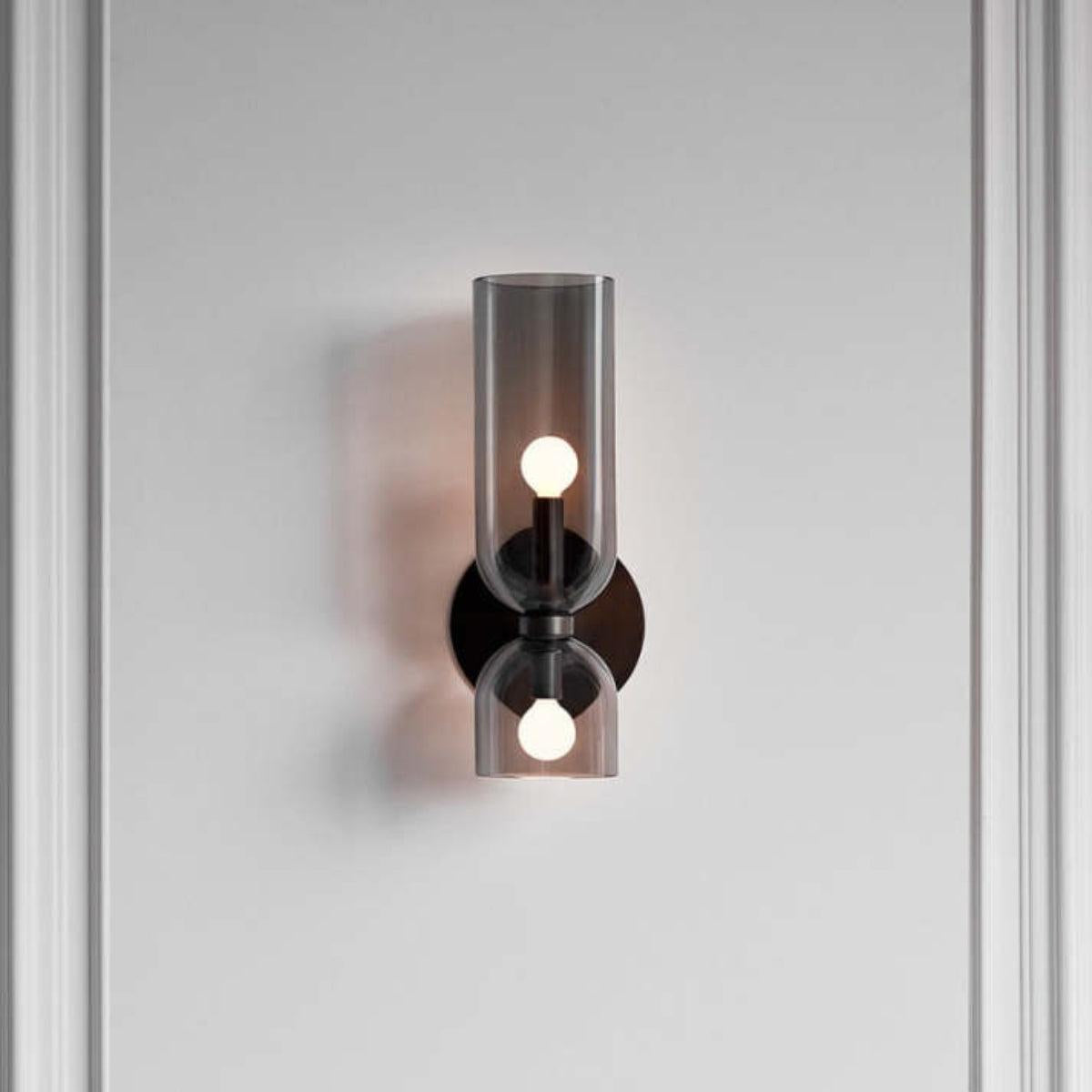 Modern Wall Sconce | Frosted Glass Shade | Qonforta