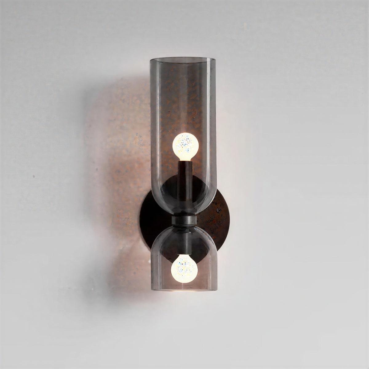 Modern Wall Sconce | Frosted Glass Shade | Qonforta