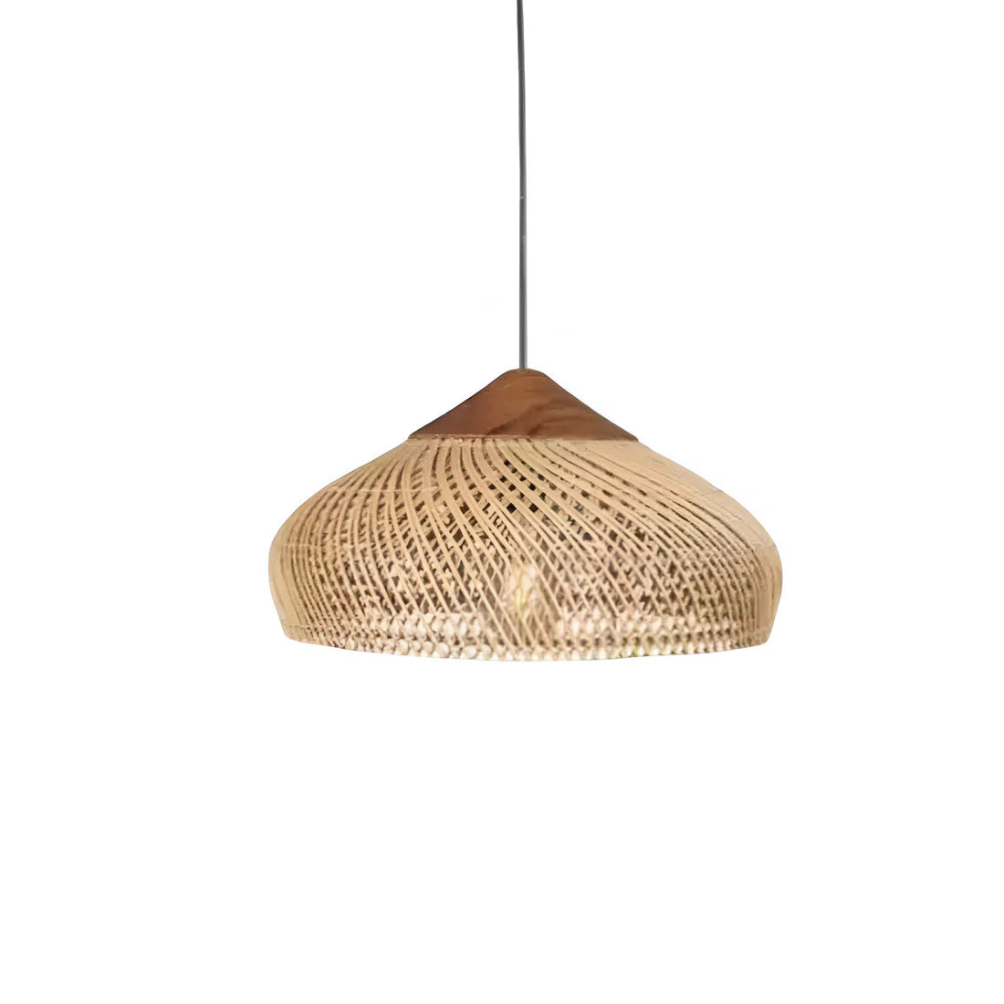Handwoven Rattan Pendant Light | 3 Sizes 3 Colors | Qonforta