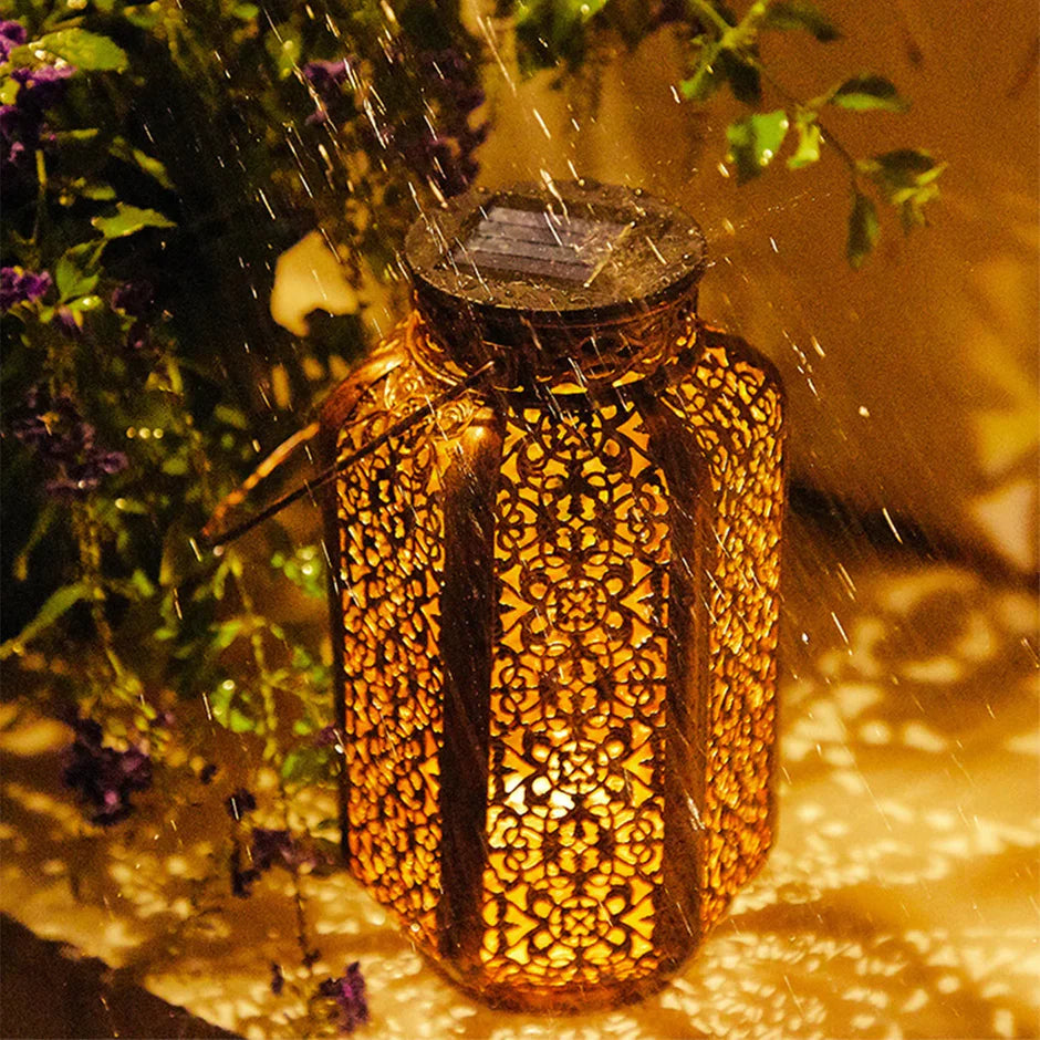 Solar Metal Lantern | Copper | Outdoor | IP44 | Qonforta