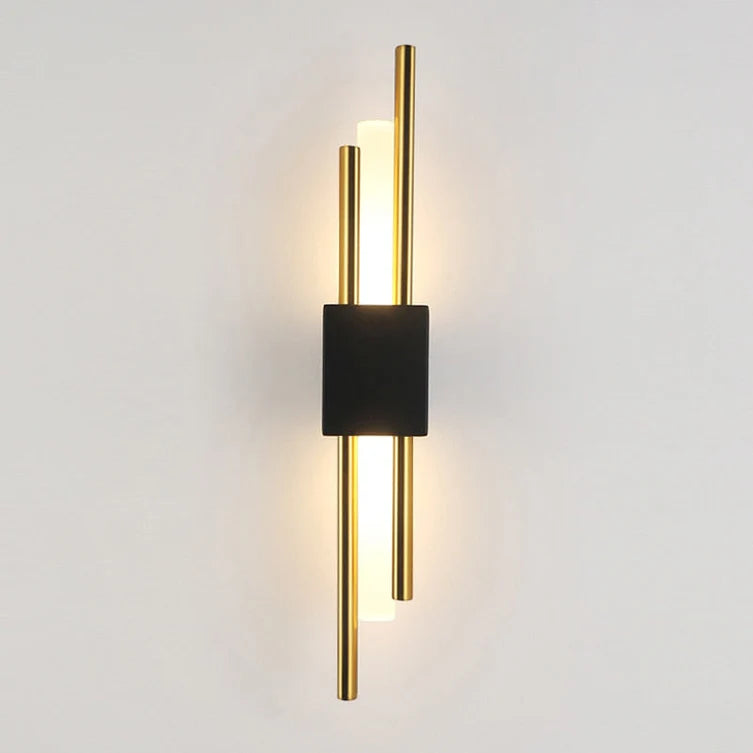 Modern Gold LED Wall Sconce | 3 Light Modes | Qonforta