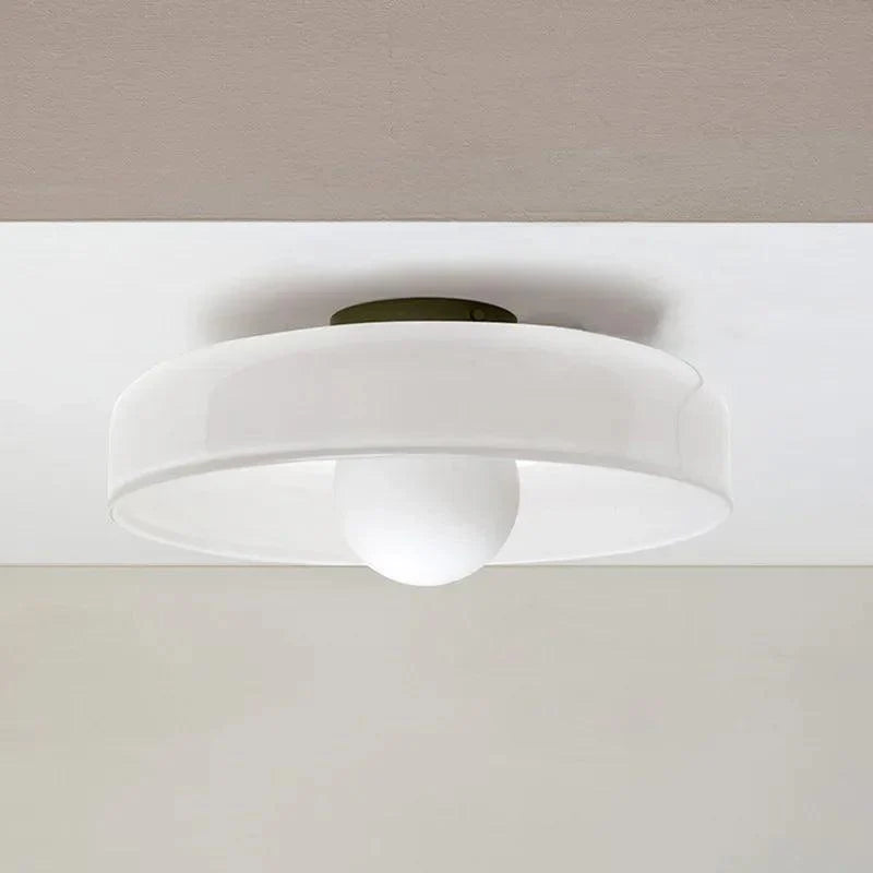 Glass Flush Mount Ceiling Light – 3 Colors, 2 Sizes | Qonforta