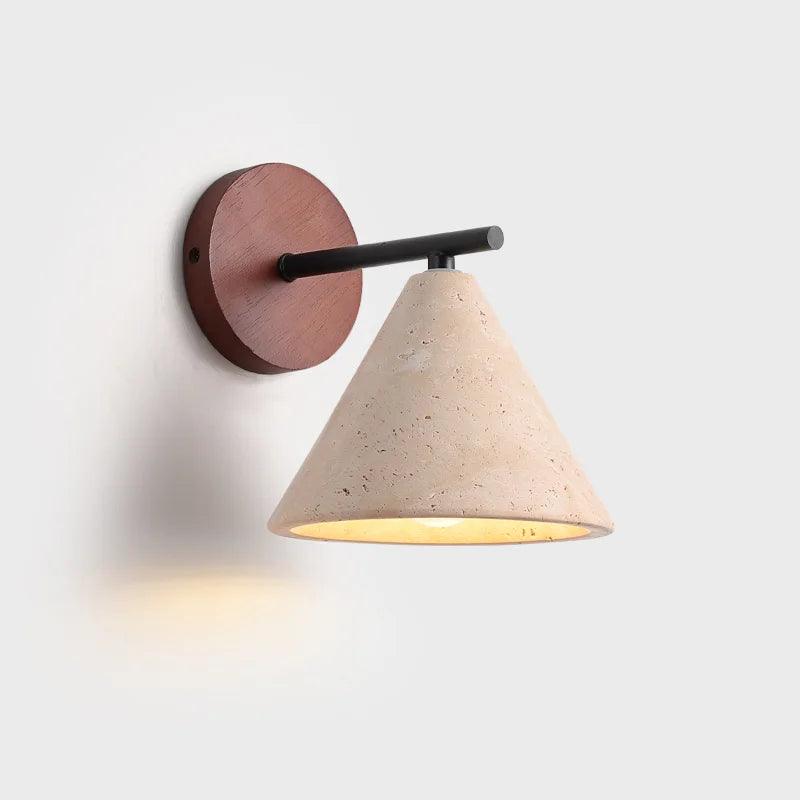 Travertine Wall Sconce Touch LED – Warm & Cold Light | Qonforta