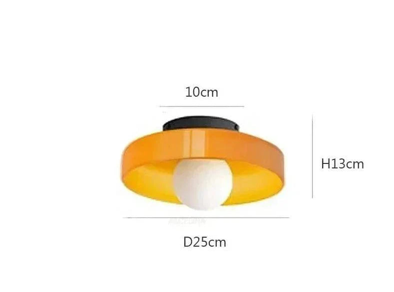 Glass Flush Mount Ceiling Light – 3 Colors, 2 Sizes | Qonforta