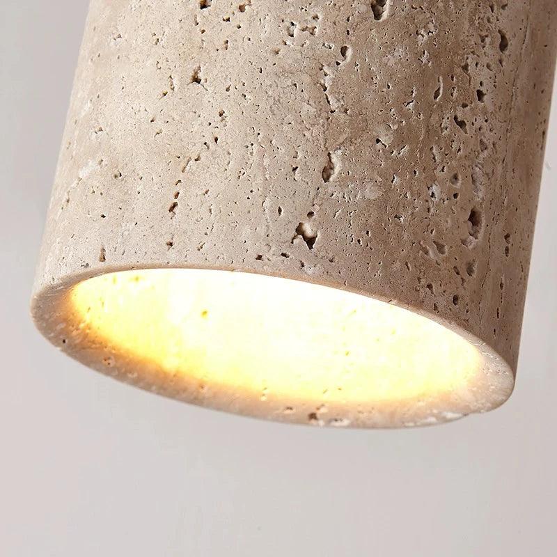 Stone Flush Mount Ceiling Light Japandi – 3 Color Temps | Qonforta