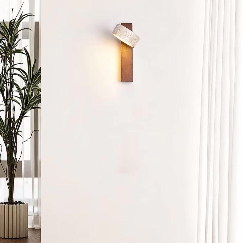 Marble Wall Sconce G9 LED Wabi-Sabi – 2 Wood Finishes | Qonforta