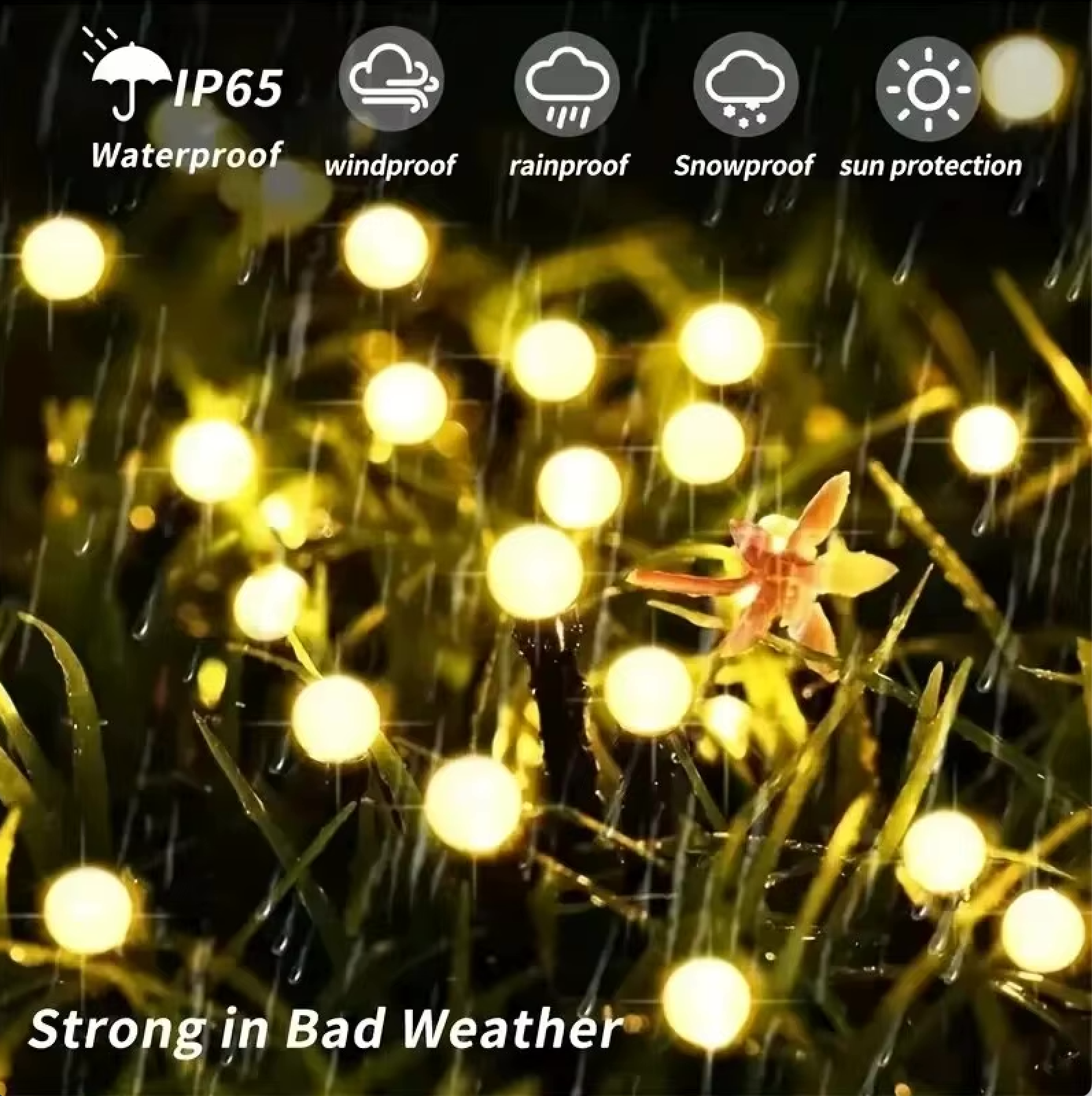 Solar Firefly Garden Lights | Waterproof LED | Qonforta