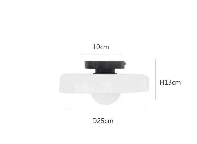 Glass Flush Mount Ceiling Light – 3 Colors, 2 Sizes | Qonforta