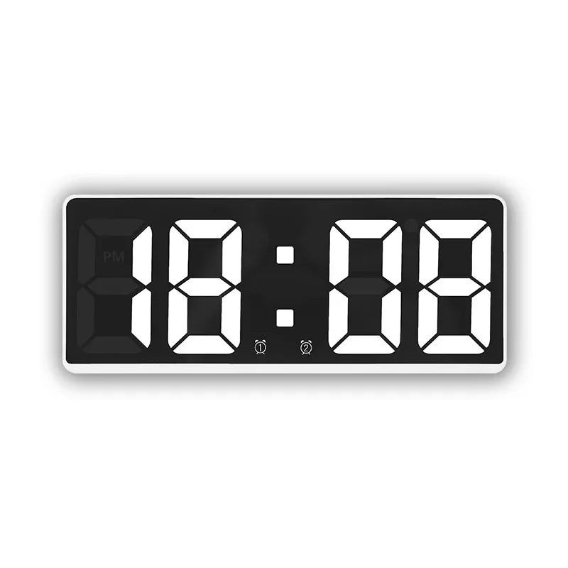 LED Digital Alarm Clock | Mirror Display | Qonforta