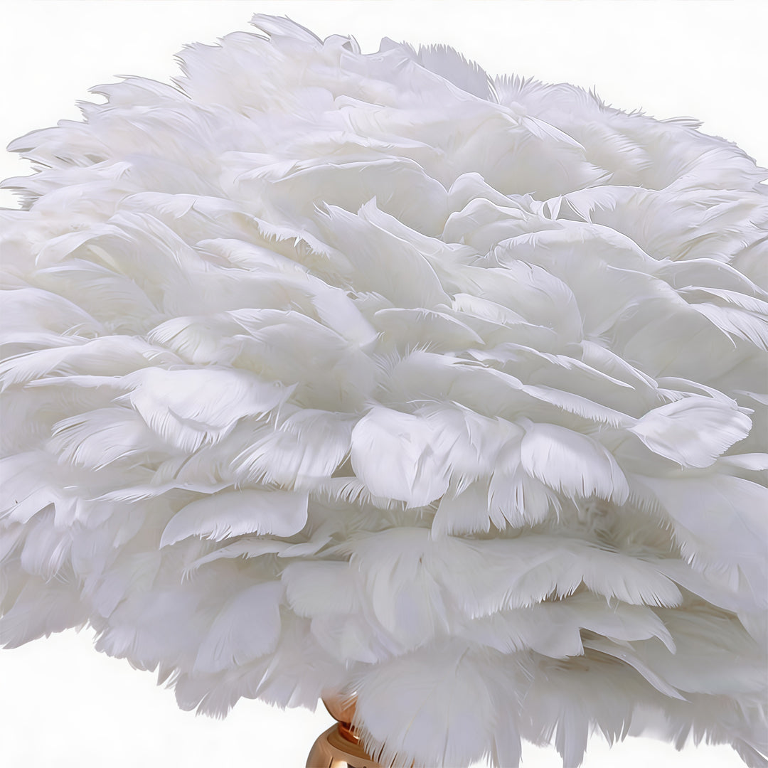 PlumeLux — Nordic Feather Table Lamp
