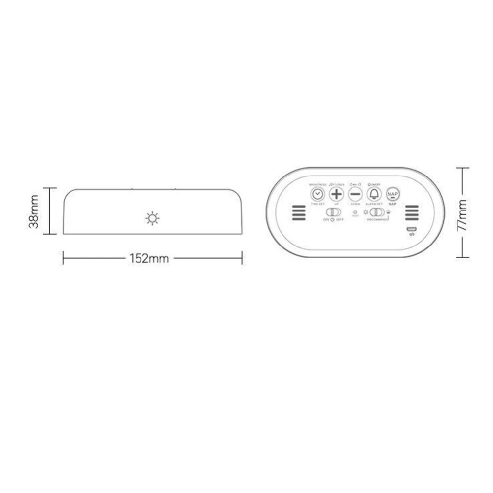 Sunrise Alarm Clock | Nature Sounds & Dimmable Light | Qonforta