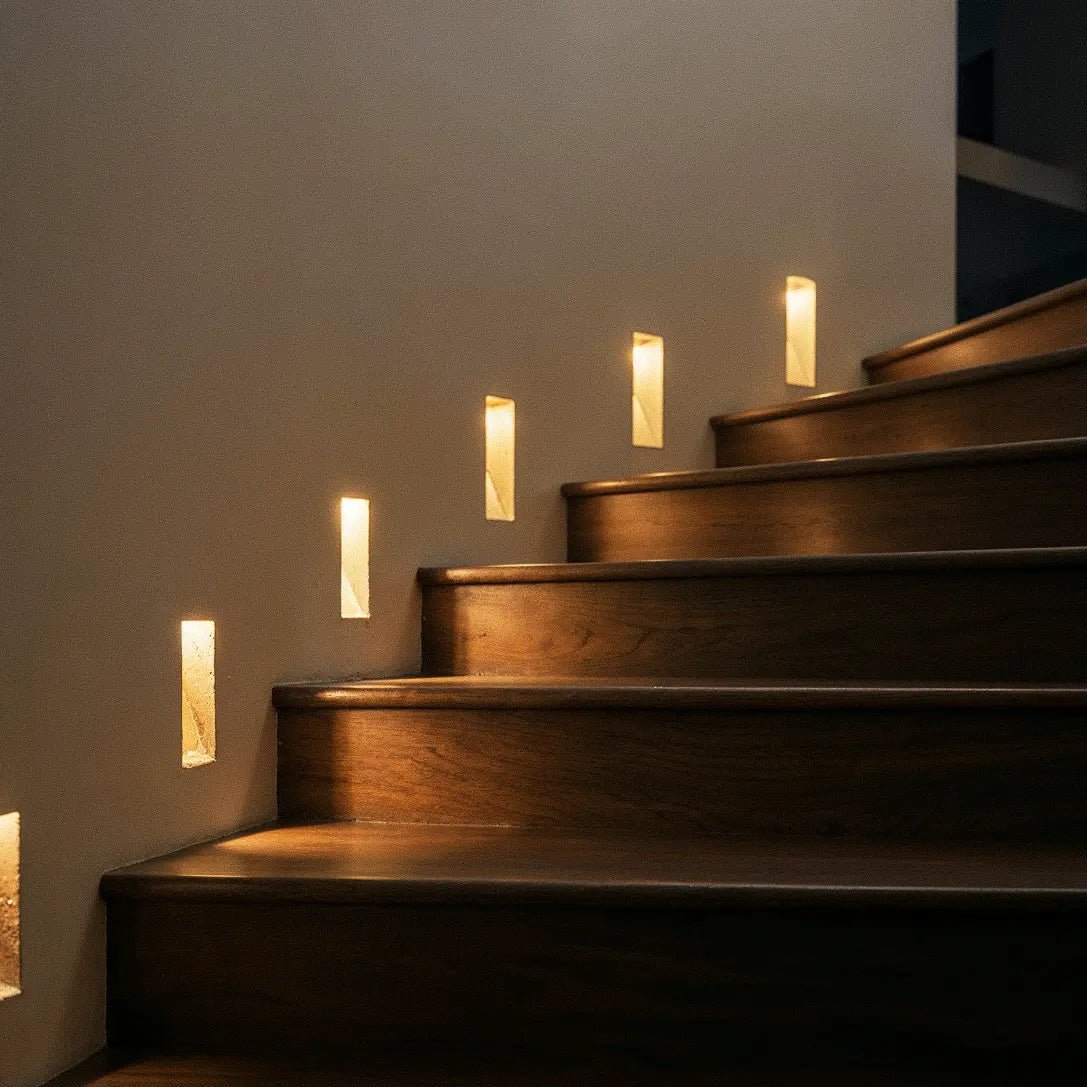 LED Stair Light Motion Sensor Recessed – 2 Shapes | Qonforta