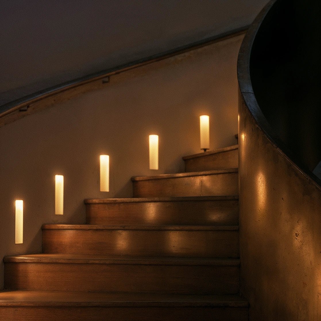 LED Stair Light Motion Sensor Recessed – 2 Shapes | Qonforta