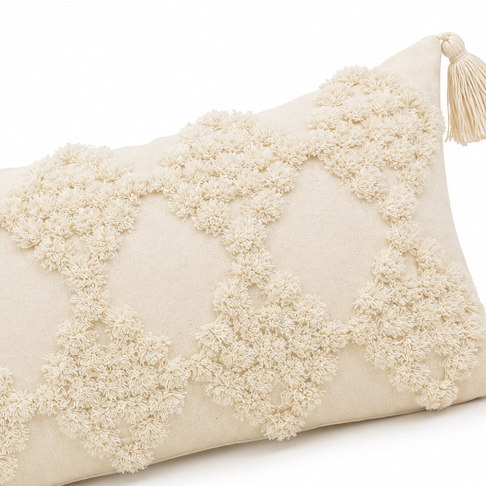 Orvella Tufted Tassel Throw Pillow – Lumbar or Square | Qonforta