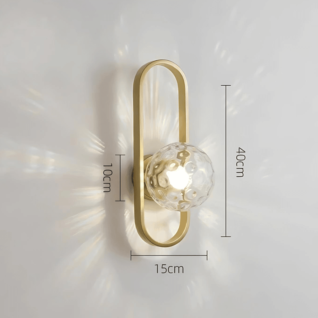 Iron LED Wall Sconce Up Down 12W – Gold & Black | Qonforta