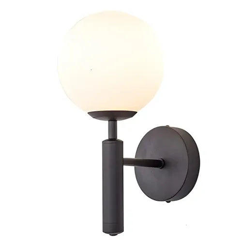 Orb Wall Sconce — Nordic Glass Ball LED Plug-In Wall Light