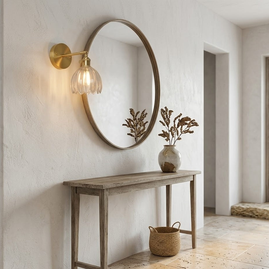 Tulip Glass Flower Wall Lamp | 5 Colors | Qonforta