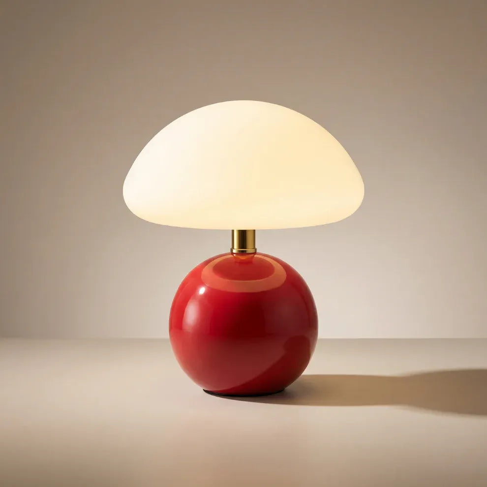 Mushroom Ceramic Table Lamp | 6 Colors | Qonforta