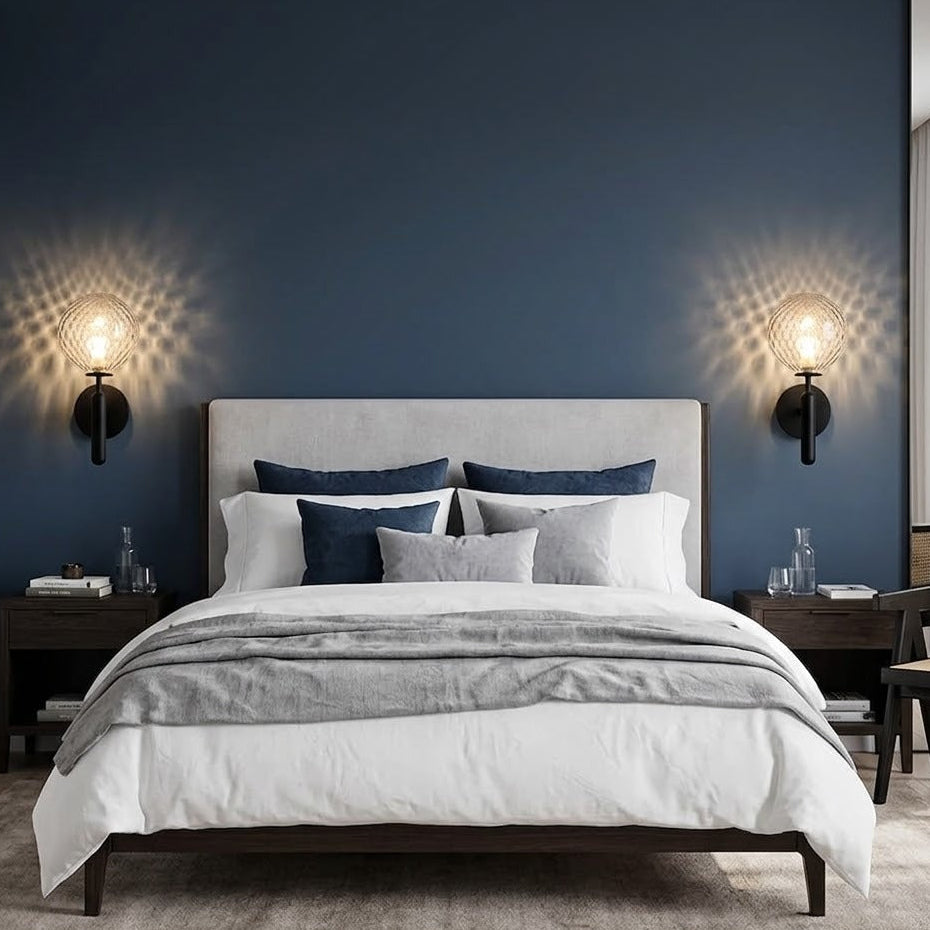 Orb Wall Sconce — Nordic Glass Ball LED Plug-In Wall Light