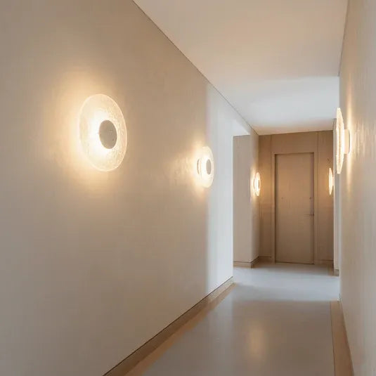 Travertine Acrylic Wall Light | Warm | Qonforta