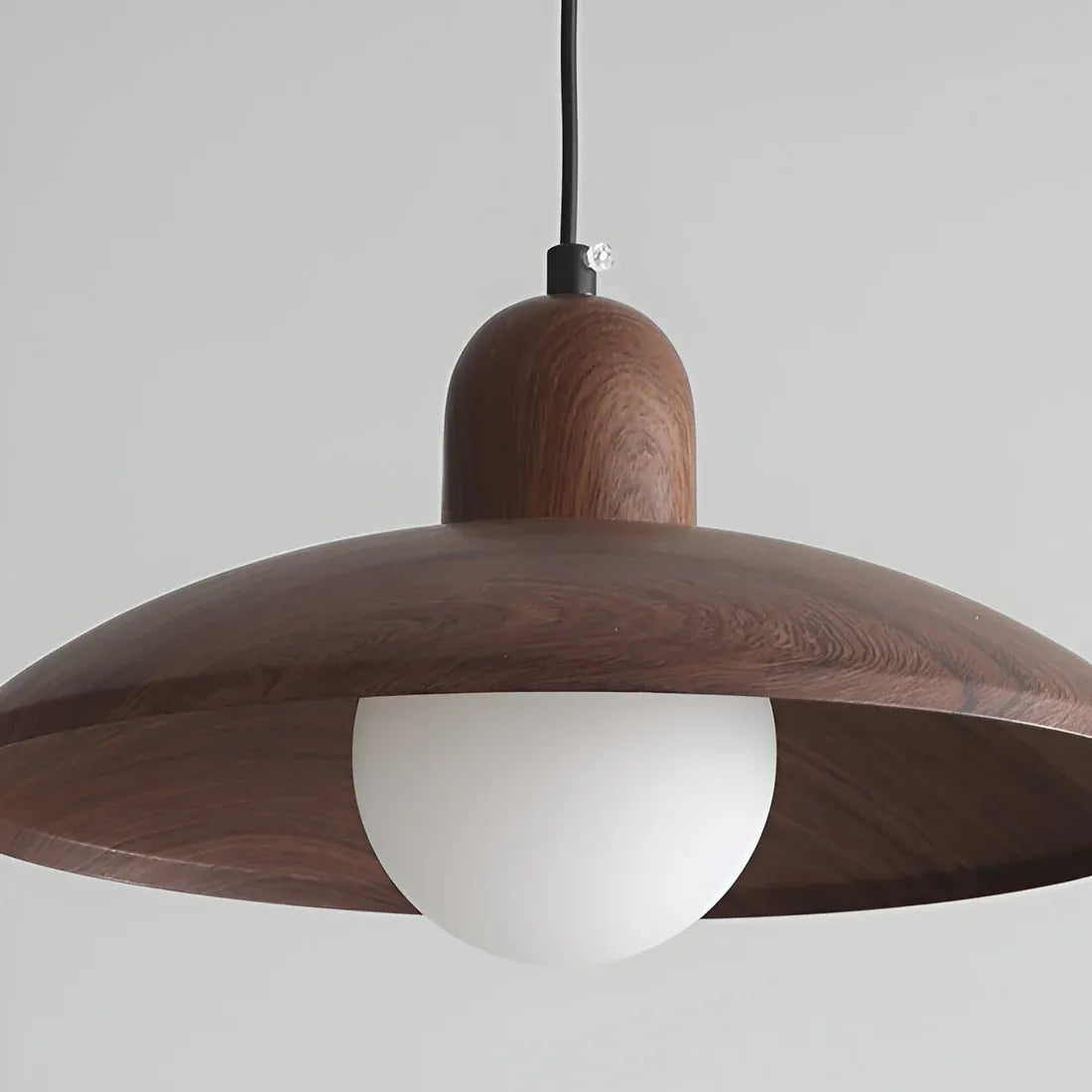 Wabi-Sabi Walnut Pendant Light | 2 Finishes | Qonforta
