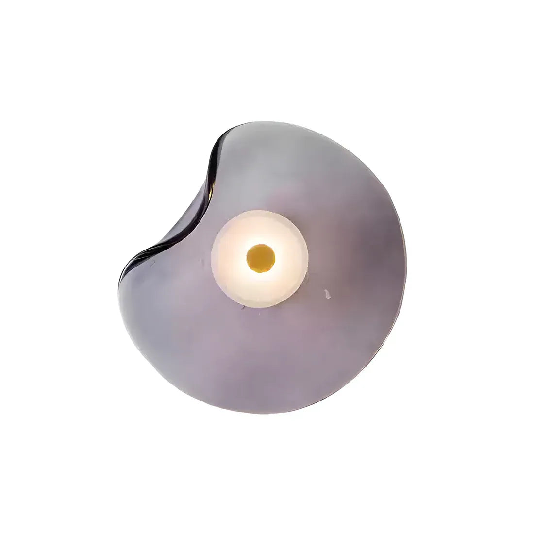 Curved Glass LED Wall Sconce | 4 Colors | Qonforta