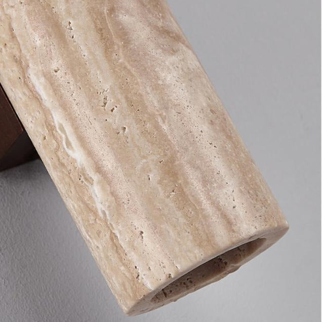 Travertine Wall Sconce | 4 Sizes | Qonforta