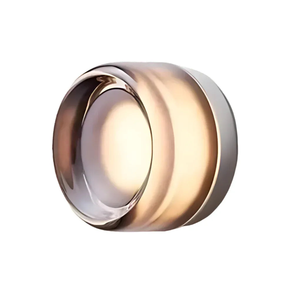 Dimple Glass Wall Light | Dusk-to-Dawn Sensor | 3 Colors | Qonforta