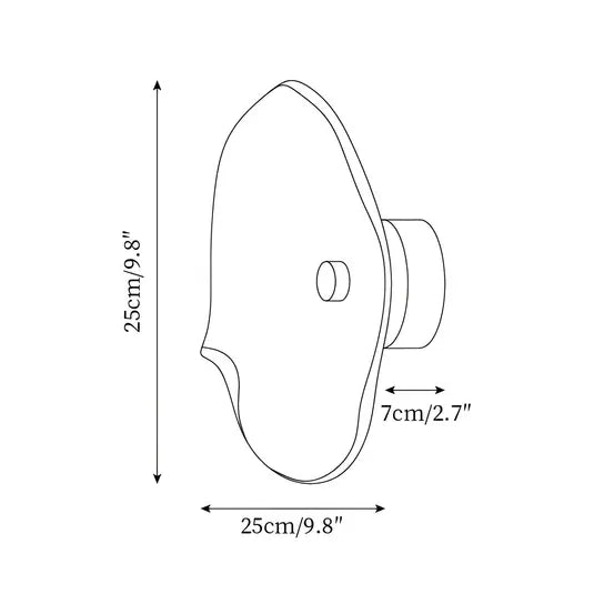 Curved Glass LED Wall Sconce | 4 Colors | Qonforta