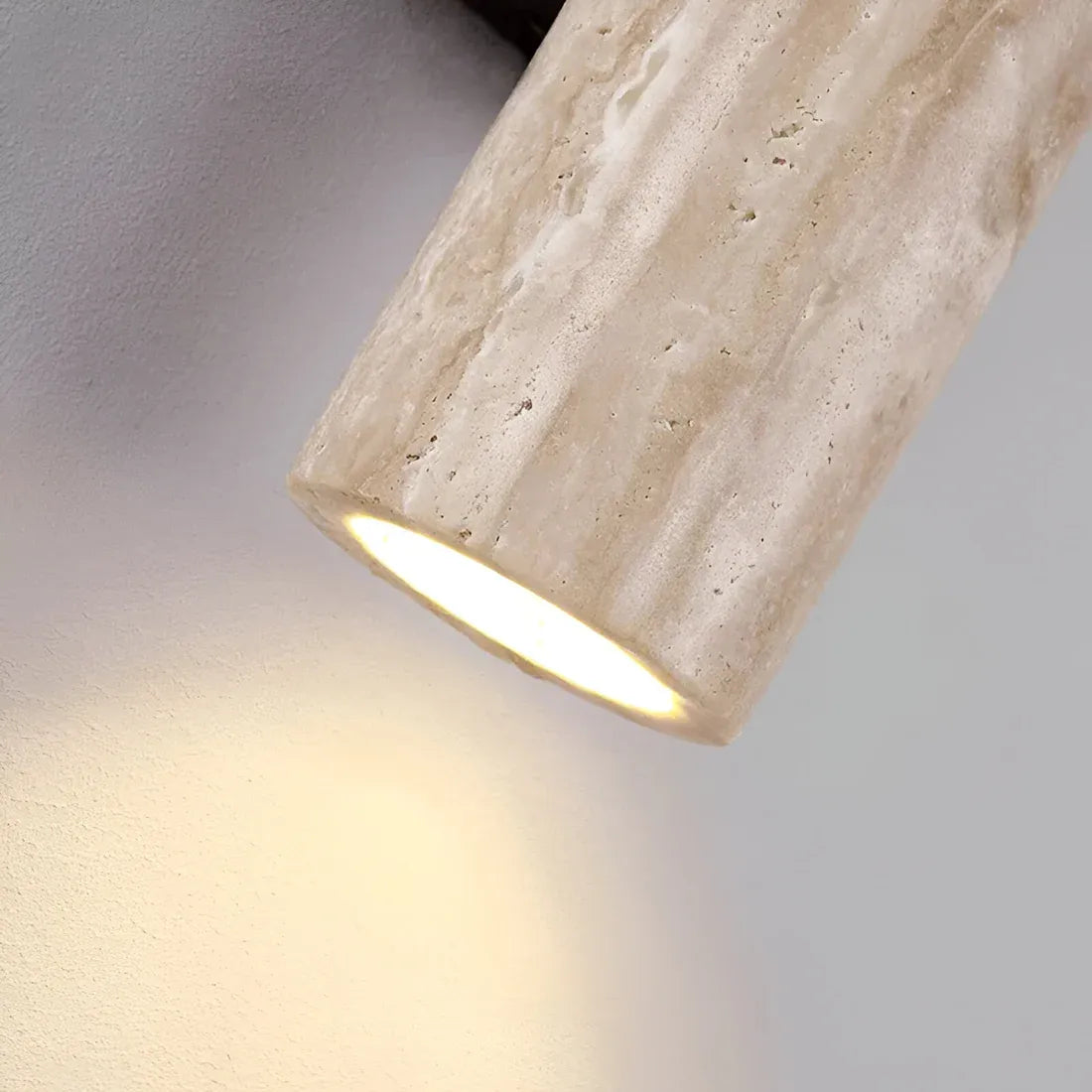 Travertine Wall Sconce | 4 Sizes | Qonforta