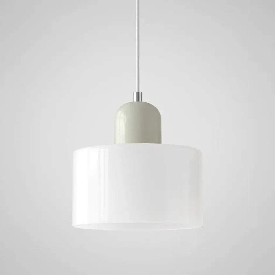 Nordic Circular Glass Pendant Light | 4 Colors | Qonforta