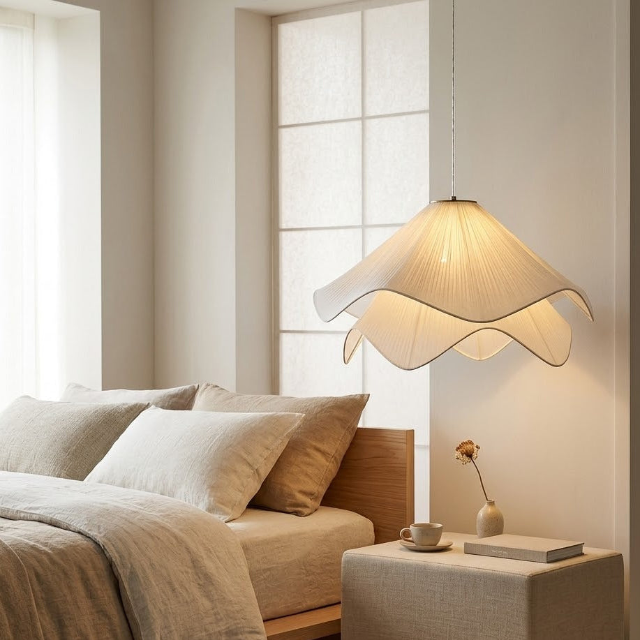 Fabric Japandi Pendant Light | 4 Sizes | Qonforta
