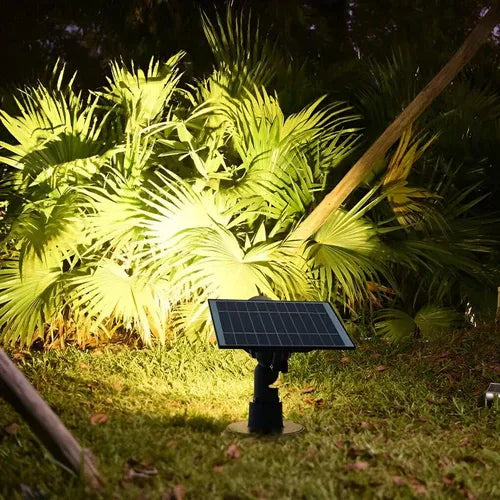 Qonforta SolarGlow Solar Spike Light — RGB & Warm White, IP54, 10H Battery