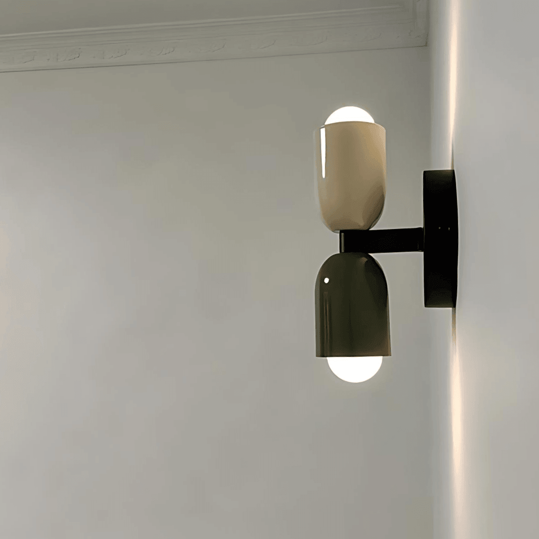 Metal Wall Sconce 2-Light Macaron – 13 Color Combos | Qonforta