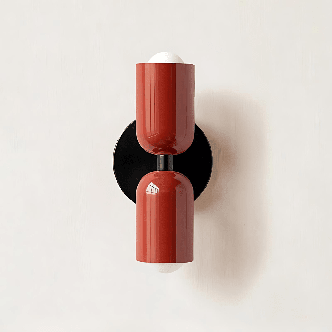 Metal Wall Sconce 2-Light Macaron – 13 Color Combos | Qonforta