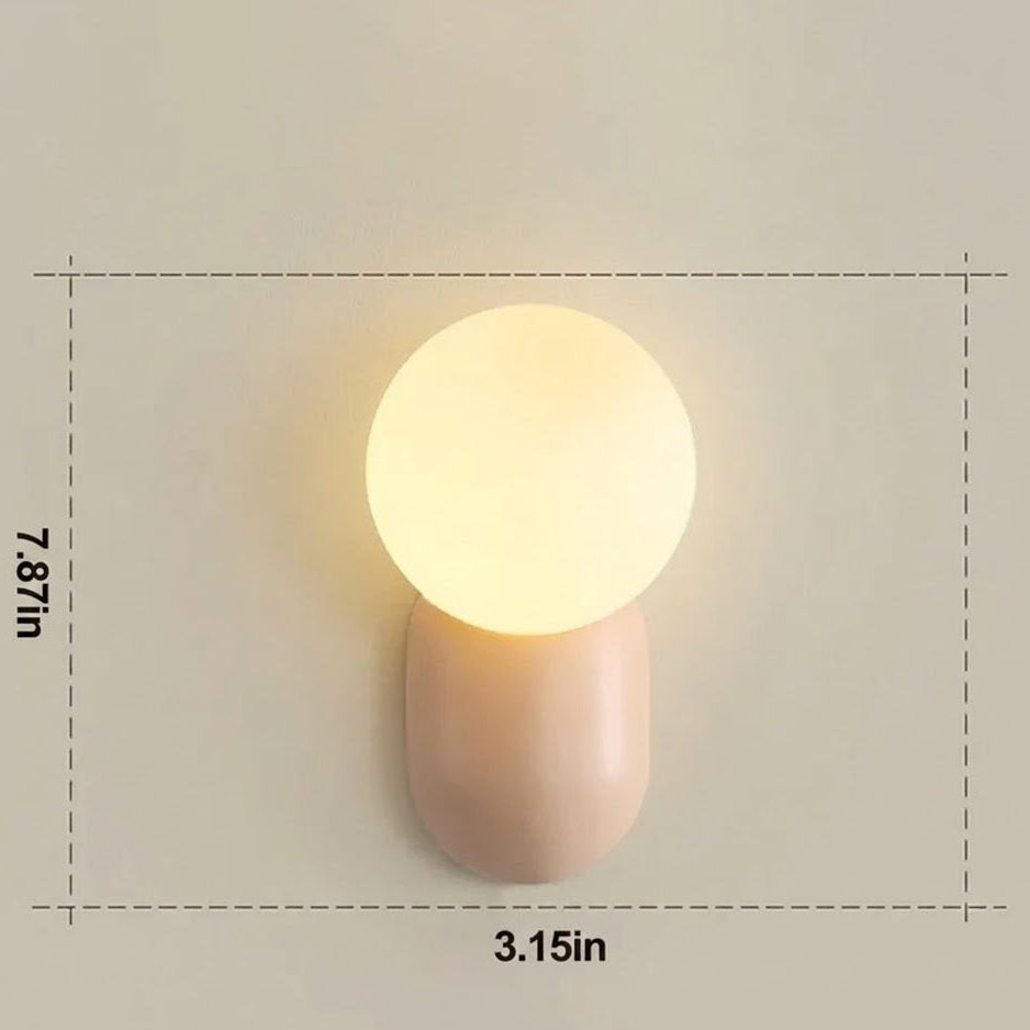 Macaron LED Wall Sconce | 2 Colors 2 Light Modes | Qonforta