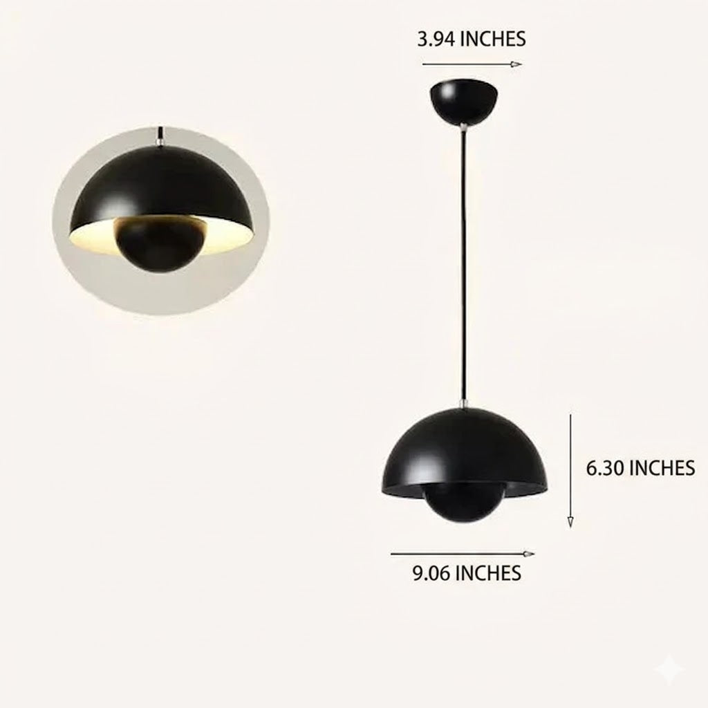 Mushroom Pendant Light | 7 Colors 2 Light Modes | Qonforta