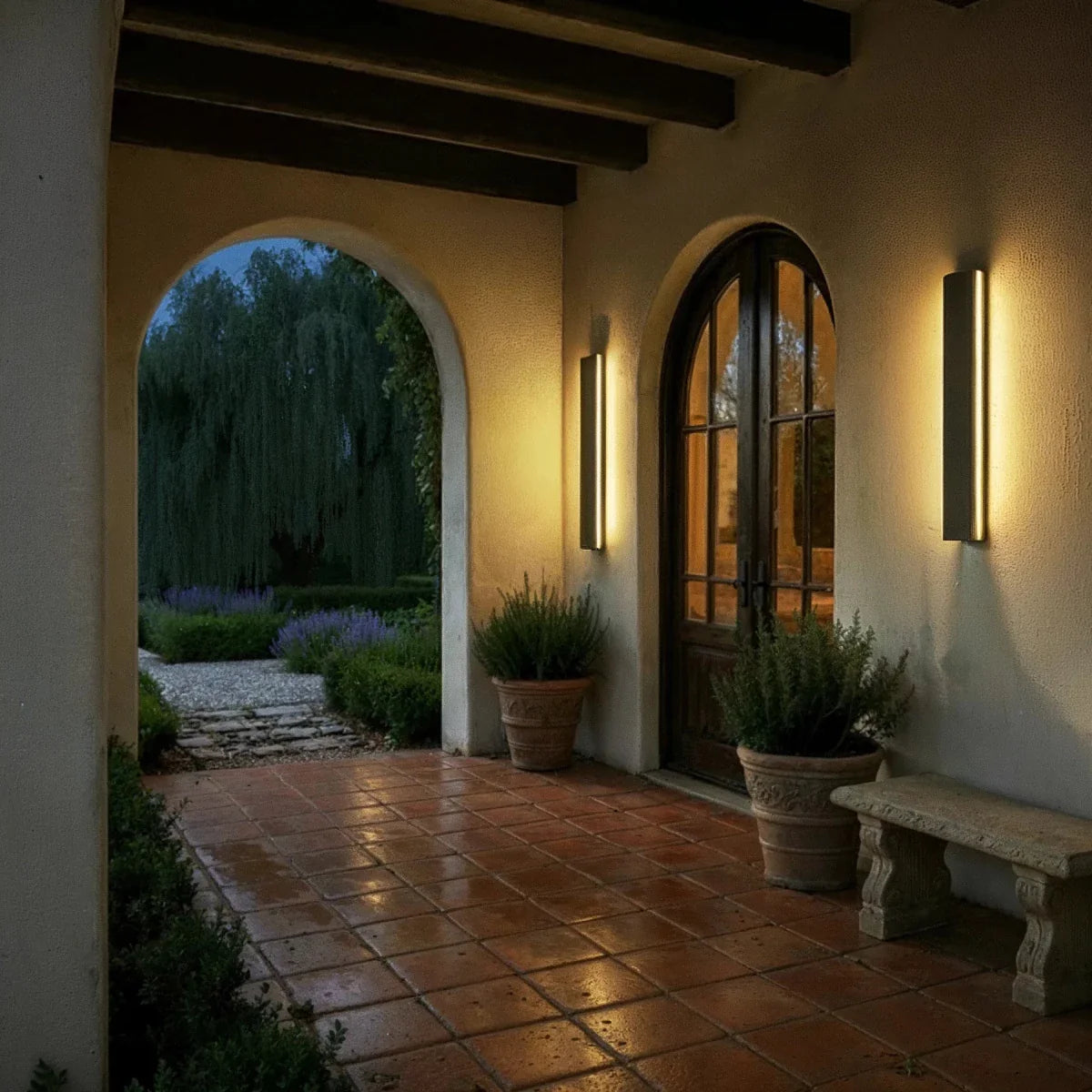 Aluminum Linear Outdoor Wall Light Dimmable – 7 Sizes | Qonforta