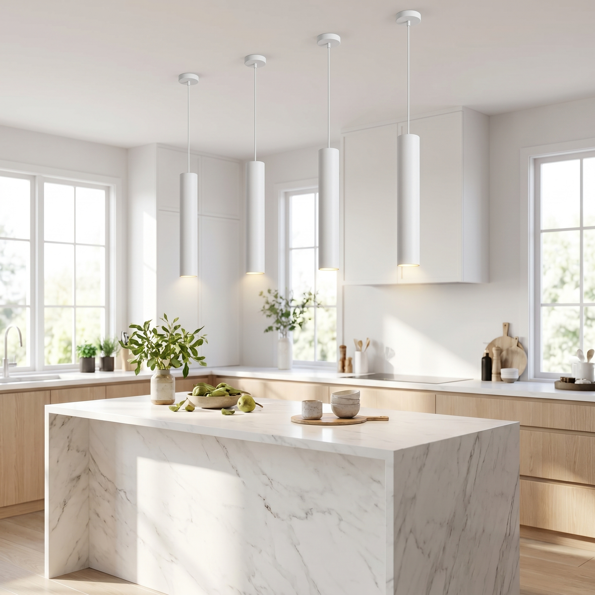 Flauto Slim Tube Pendant Light – 4 Lengths | Qonforta