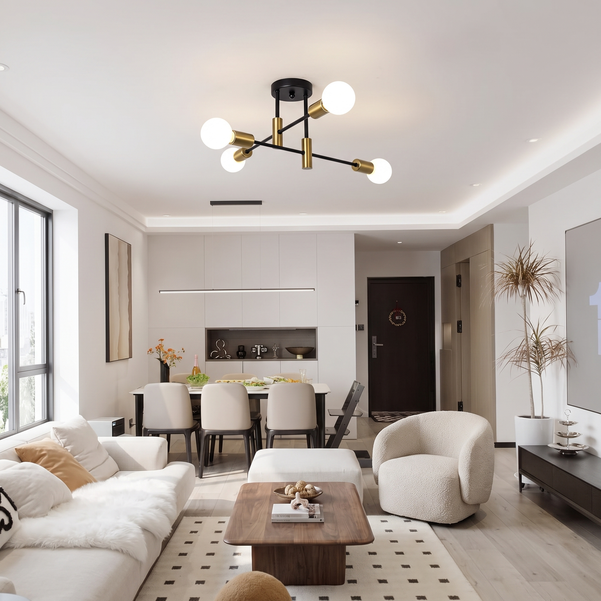 Ramo Stellare Sputnik Ceiling Light – 3 Sizes | Qonforta