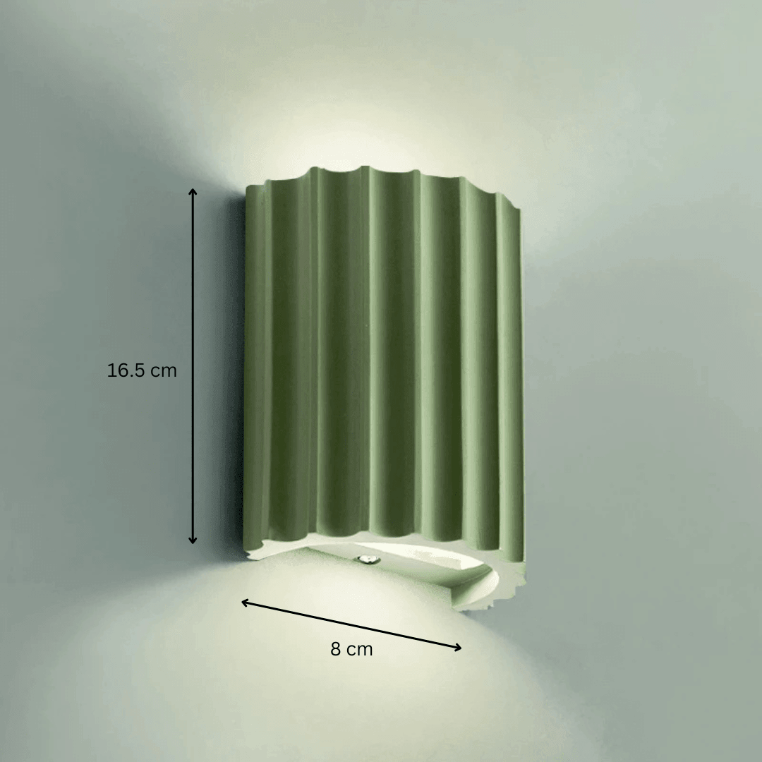 Resin Wall Sconce 2-Light Up Down Knob Switch – 4 Colors | Qonforta
